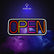 LED Neon Open Sign W/ 12V Adapter & Chain 55x23cm Ready-Made LED Signs