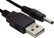 USB to 3.5mm * 1.35 mm 5V 2A DC Barrel Jack Plug Charging Power Cable PC Accessories