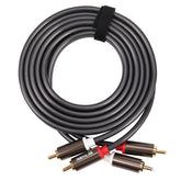 2 RCA to 2 RCA Male-Male Stereo Audio AV Cables