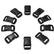 40*19*14mm Plastic Side Quick Release Buckles For Webbing Bag Strap Clips Black Home Essentials
