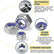 175PCS Stainless Steel Locknuts Screw Cap Assortment Kit DIY & Home Tools