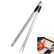 2-in-1 BBQ Grilling and stainless-steel Fork tongs Home Essentials