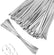 100pcs Stainless Steel Ties 4.6x300mm Heavy Duty for Exhaust Fence Outdoor Metal DIY & Home Tools