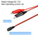 DC 5.5x2.1mm Female to Alligator Clip Power Cable CCTV Camera Accessories