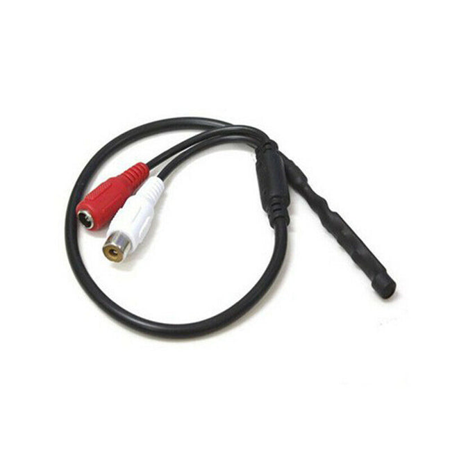 RCA 12V DC Microphone for CCTV Camera (M76) Surveillance Security Audio ...