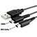 2 in1 Charging Charger USB Cable JS25 for Nintendo 3DS XL LL DS Lite DSi 2DS Mobile Accessories
