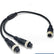 40cm 4Pin Splitter Cable for Bus Truck Reversing Camera Car Accessories