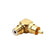 RCA Male to Female 90 Degrees Adaptor M29 Gold Plated L Shaped Right Angle