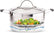 Foldable Stainless-Steel Large Size 28cm Steamer Basket W/ Handle 7.1" to 11" Home Essentials