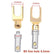 10pcs Y U Type Banana Connectors Speaker Cable Audio Wire Plug Screw Lock Fork AV adapters