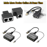 RJ45 1 to 2, 1 to 3, and 1 to 4 Splitter Adapter Data & Communication