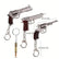 4pcs Handgun & Bullet Style Keychain Set Desert Eagle Gun Keyrings A01/02/04/10 Home Essentials