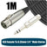 EverTech 6.35mm Stereo TRS Male to XLR Female Balanced Microphone Lead 0.5M to 10M AV Cables