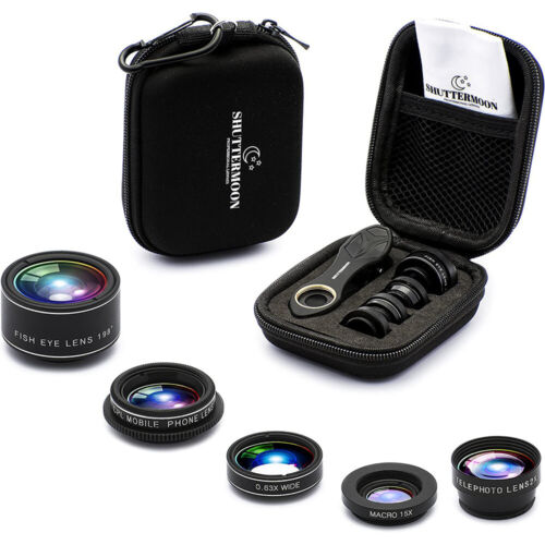APEXEL 5 in 1 Camera Lens Kit (LS04) For iPhone Android Phone