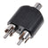 1 Male To Two Female RCA & 1 Female to 2 RCA Male Y Splitter AV Adapters