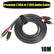 Gold Plated 2 RCA to 2 RCA Male To Male AV Cables