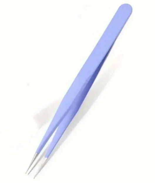 Purple Stainless Steel eye Lash Tweezers (VS07-08)