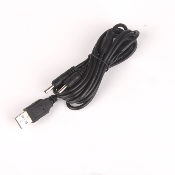 USB to Dual 5.5 mm 2.1 mm Jack 5 Volt DC Charging Mains Power cable