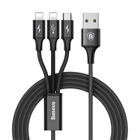 Baseus 3 in 1 Charging Cable iP + iP + Micro USB