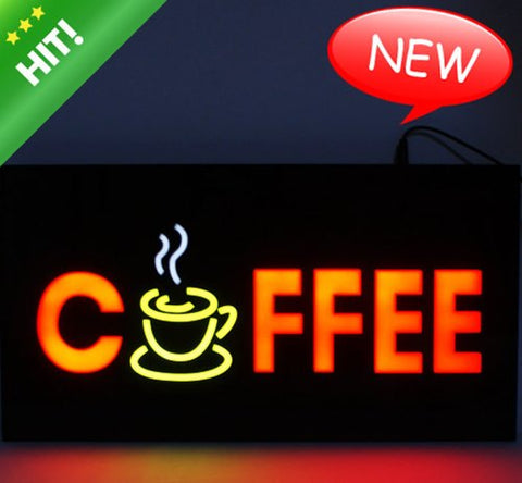 "COFFEE" MUG Bright Neon LED Sign