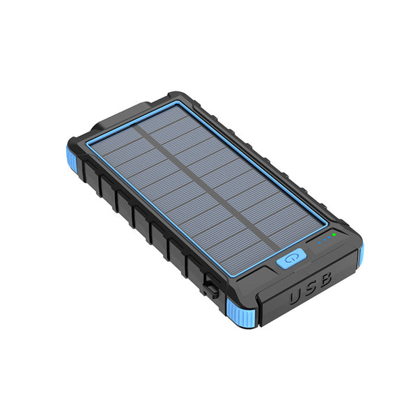20000mah Solar Power Bank Portable Battery Dual USB & Type-C Charger