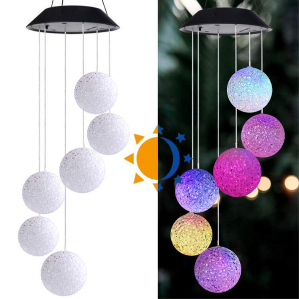Solar Powered Wind Chimes LED Lights for Outdoor Garden for Party Pros