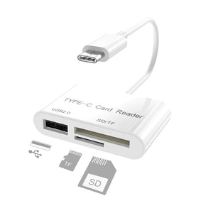 Type-C 3 in 1 USB Card Reader Hub for PC Pros