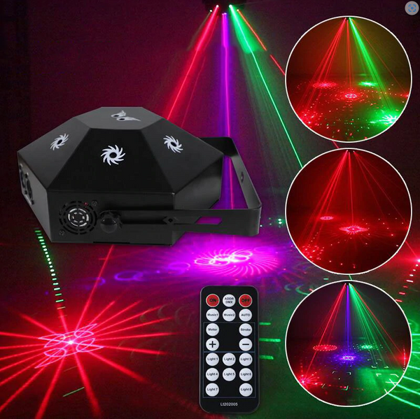 8 Eyes Hot Wheels Laser Party Lights DMX512