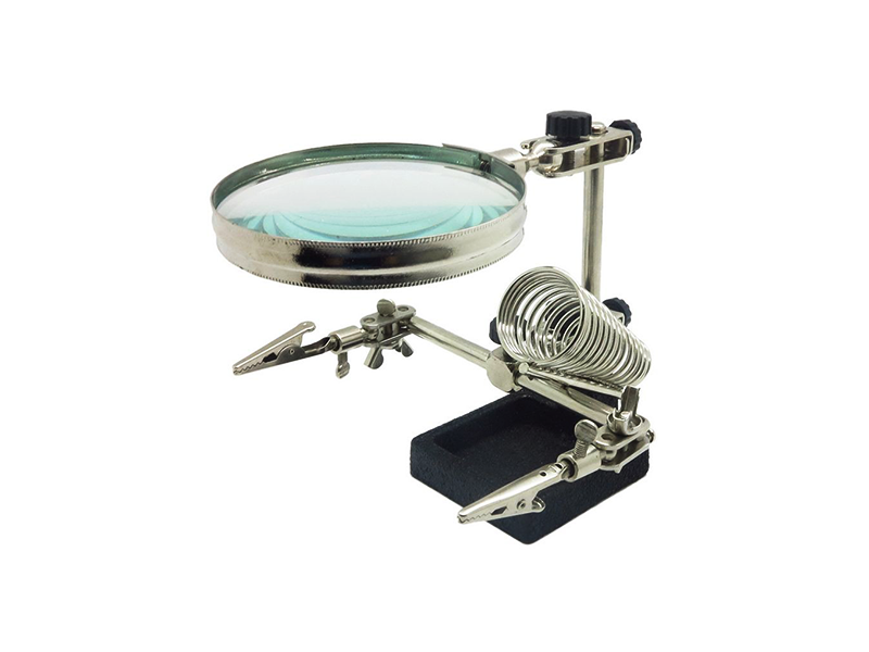 SI-105 Helping Hand Magnifier w/ Solder Stand