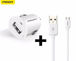 Pisen TS-D031 Car Charger With  Micro USB Cable Combo