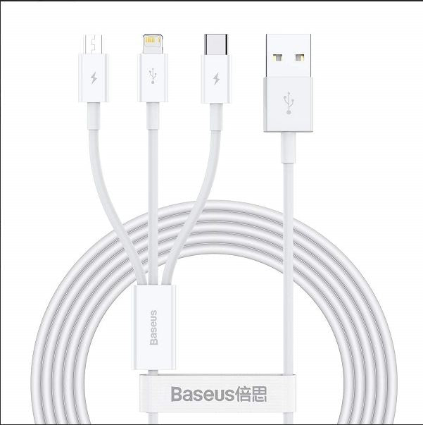 Baseus Superior Fast charge cable Micro + Lightning + Type C 1.5 cable