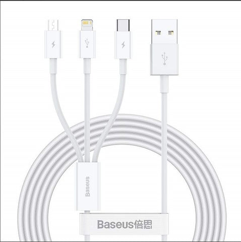 Baseus Superior Fast charge cable Micro + Lightning + Type C 1.5 cable