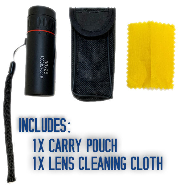 Small Portable 10x Mini Pocket Monocular w/Accessories