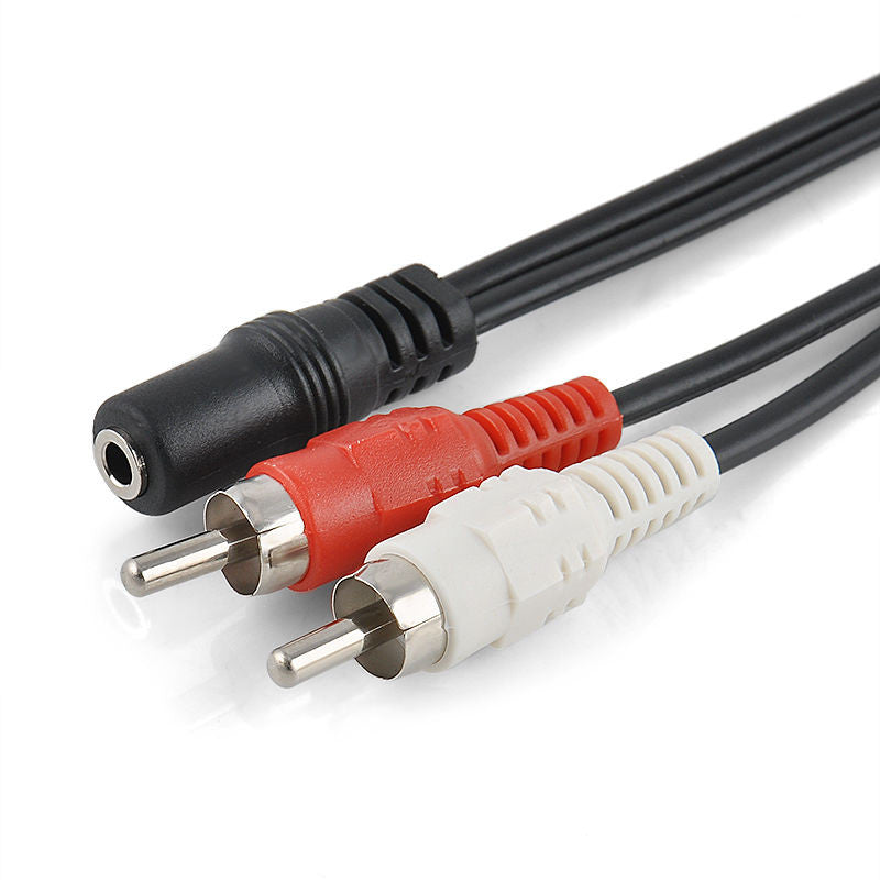 3.5mm AUX Female to 2 RCA