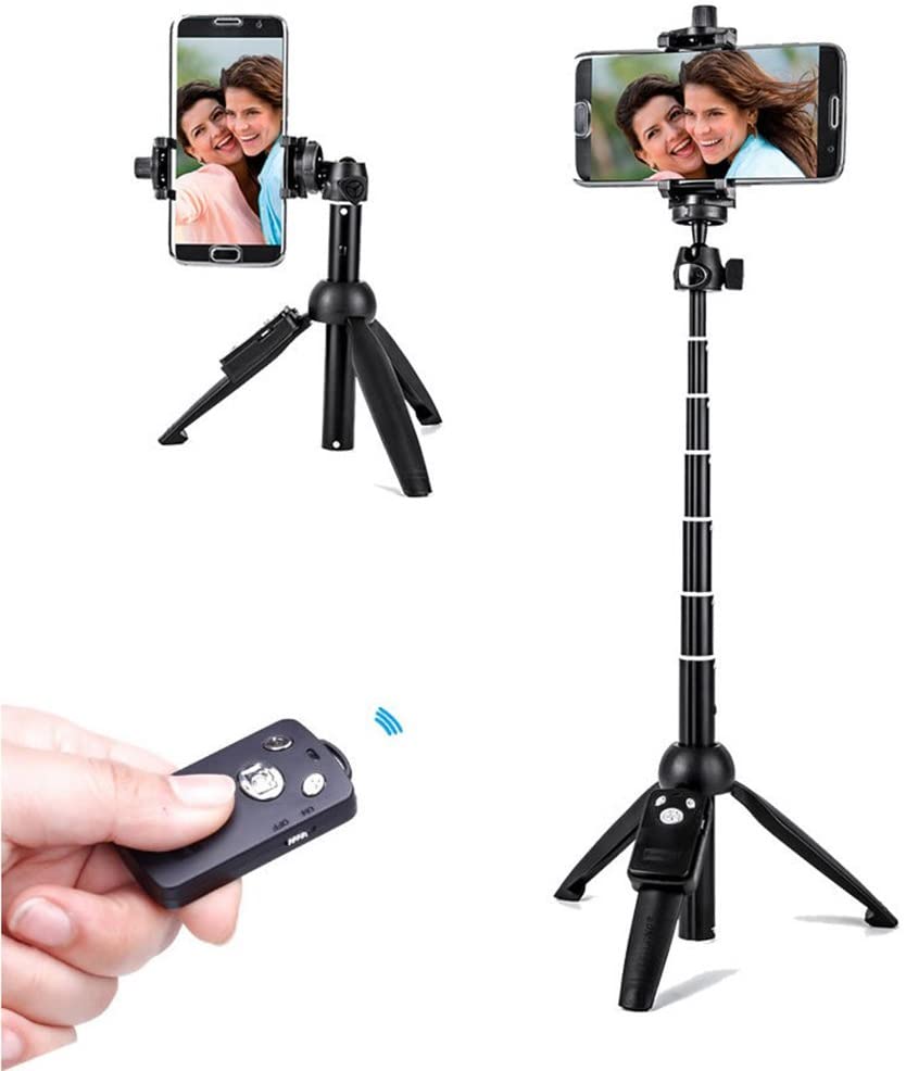 Yunteng YT-9928 Bluetooth Tripod Selfie Stick with Remote Shutter and Phone Holder
