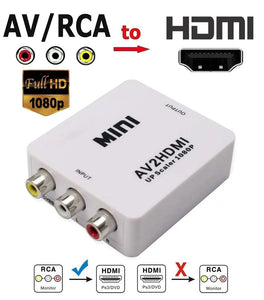 AV 3RCA to HDMI Video Converter Box 1080P