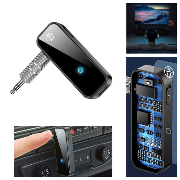 C28 Transmitter & Receiver 2 in 1 Bluetooth 5.0 Rechargeable Adapter W/3.5mm AUX