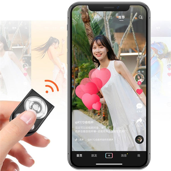 R17D Bluetooth Selfie Stick Tripod W/ Light & Mirror