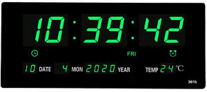 3615 LED Digital Wall Clock Gadget