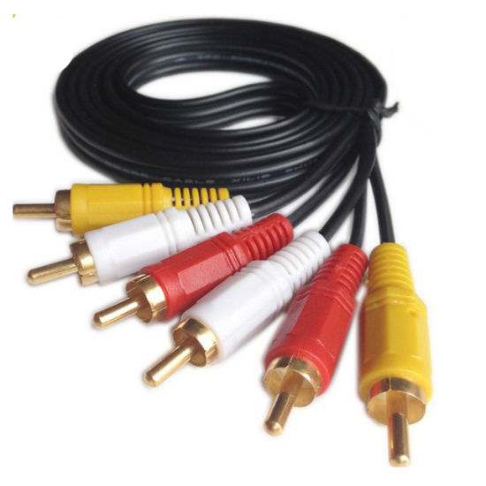 3 RCA AV TO 3 RCA MALE AUDIO VIDEO CABLE