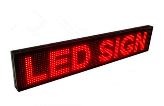 RED LED Programmable Message Sign 100 x20cm