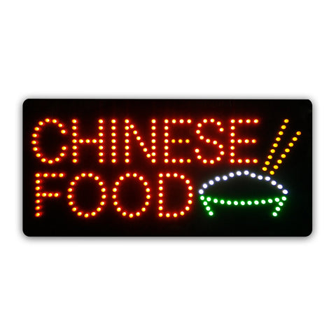 Epoxy Resin CHINESE FOOD LED Sign