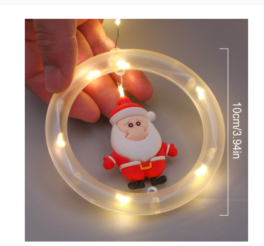 Circular Christmas Xmas Lights 3m Long 0.5m Warm White For Party pros