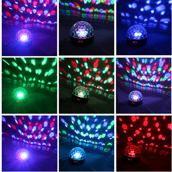 9 Colour Magic Party Disco Ball LED Light