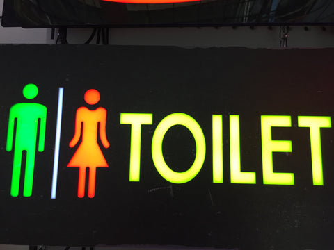 Toilet LED Sign For Restroom