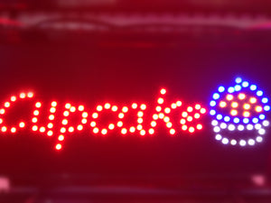 "CUP CAKE" LED Sign 48x25cm