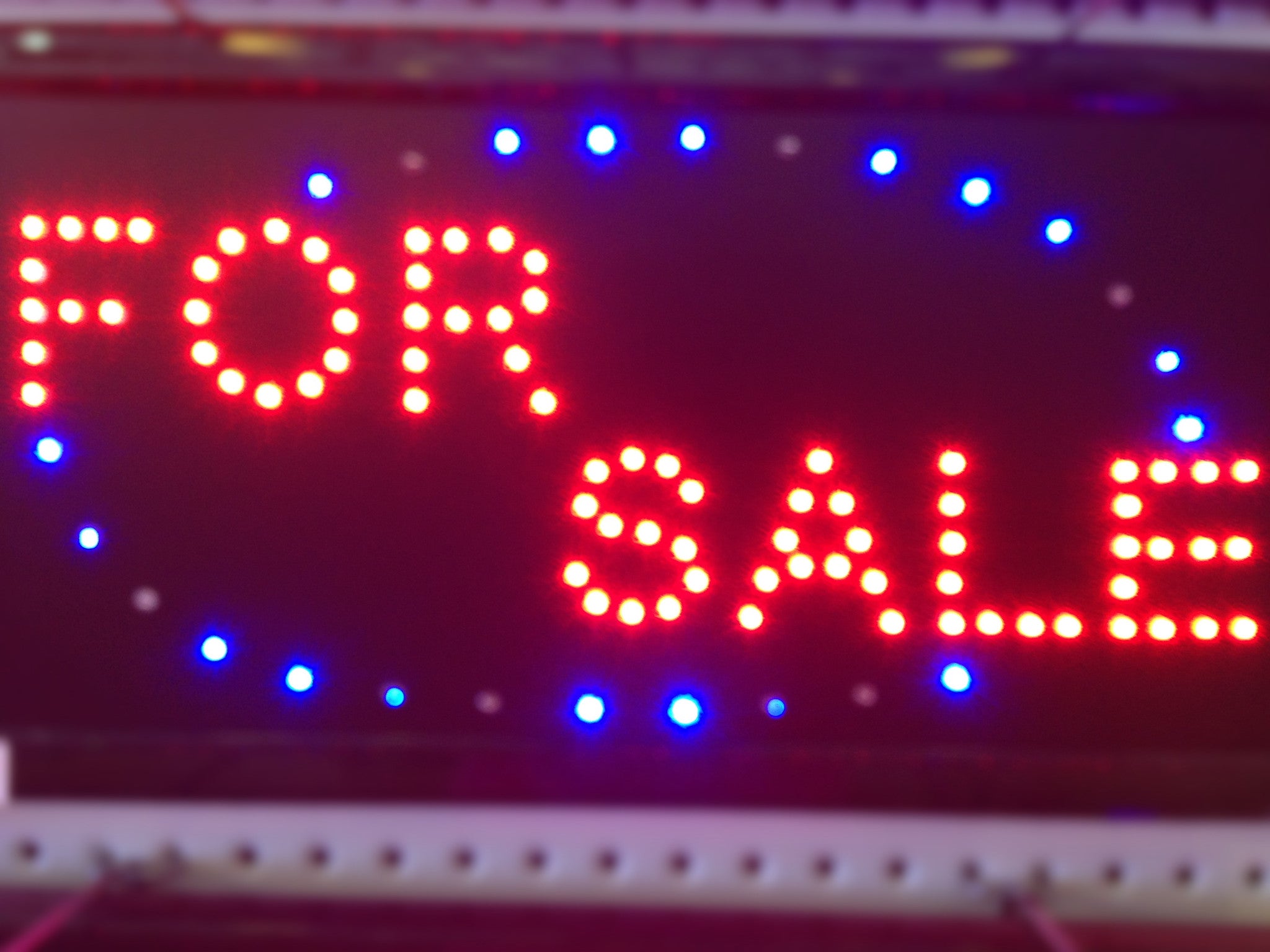 "FOR SALE" LED Sign 48x25cm