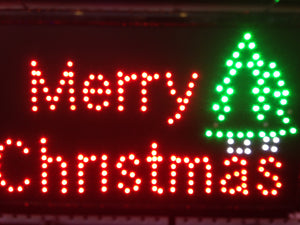 "Merry Christmas" LED Sign 55X33CM