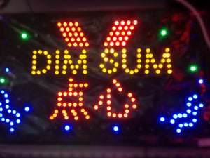 "DIM SUM" LED SIGN 55x33cm