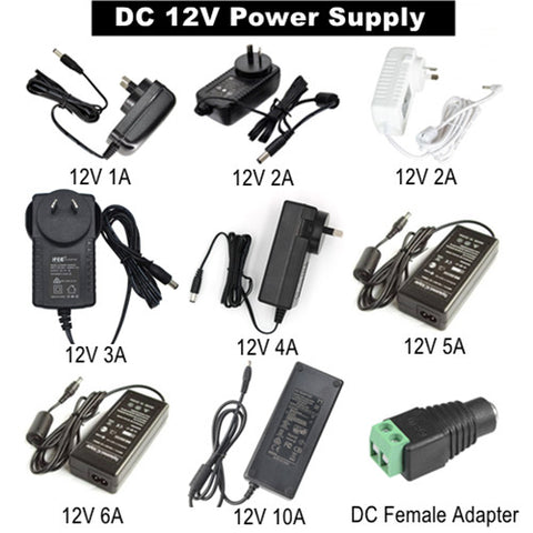 12V 1A 2A 3A 4A 5A 6A 10A Power Transformers for security camera/ LED Strips